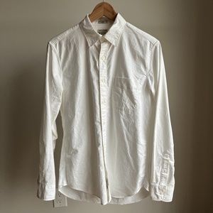 J. Crew Pima Coton White Button-Up
